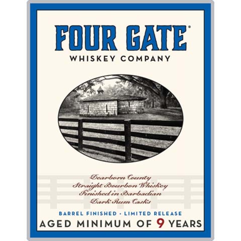 Four Gate Dearborn County Straight Bourbon Whiskey Aged Minimum 9 Years 750ML BTL
