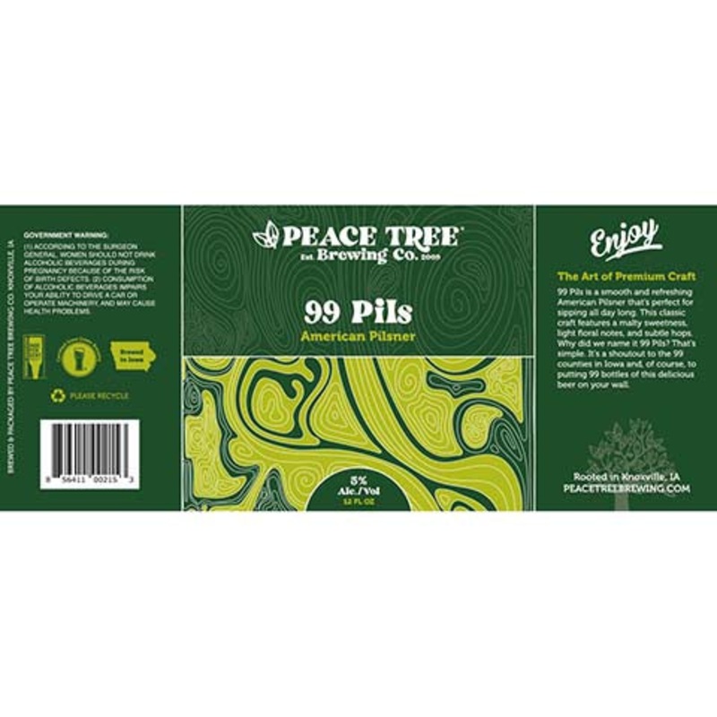 Peace Tree 99 Pils 12OZ SINGLE CAN