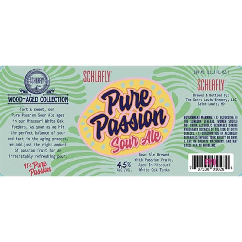 Schlafly Pure Passion Sour Ale 330ML BTL