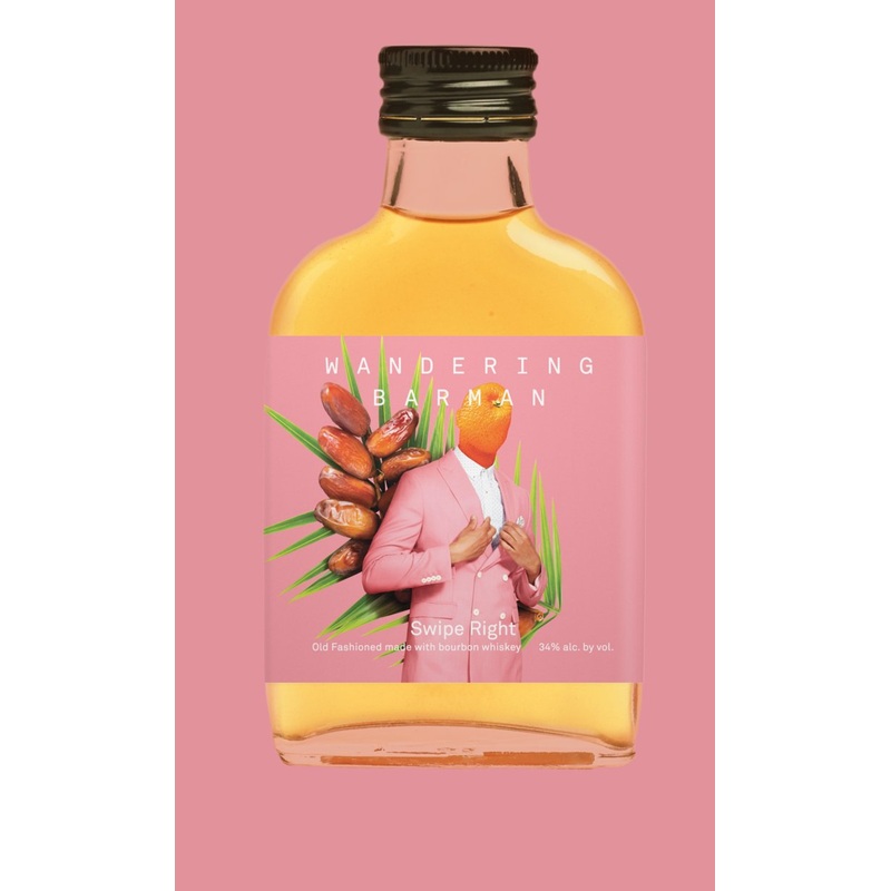Wandering Barman Swipe Right- Date Bourbon Old Fashioned 100ml 4 Pack