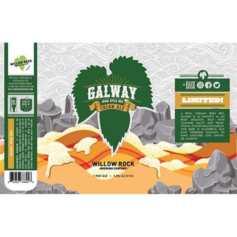 Willow Rock Galway Red Cream Ale 16OZ SINGLE CAN
