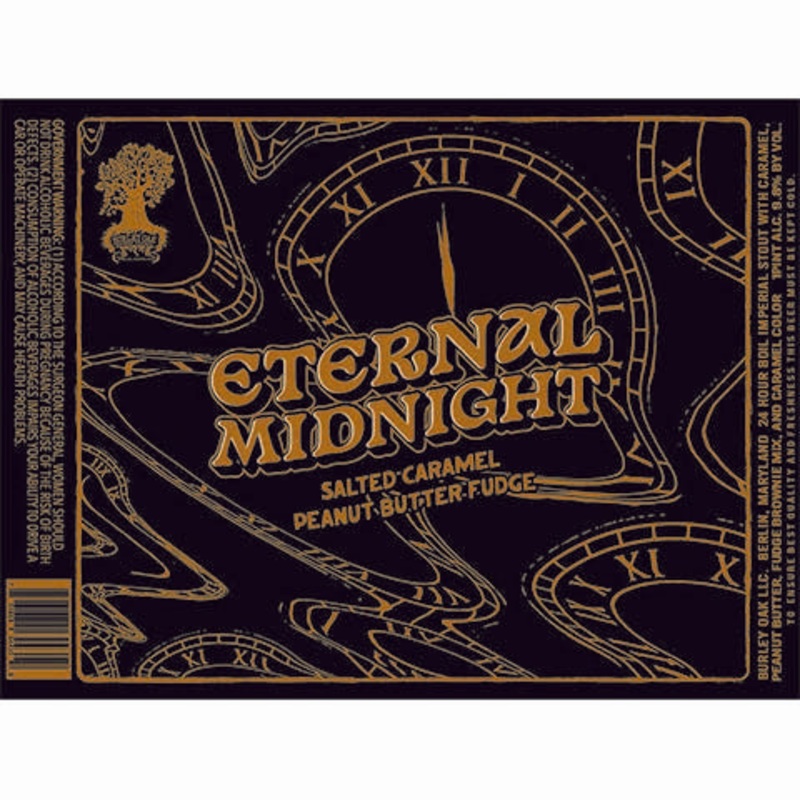 Burley Oak Eternal Midnight Salted Caramel Peanut Butter Fudge Imperial Stout 16OZ SINGLE CAN