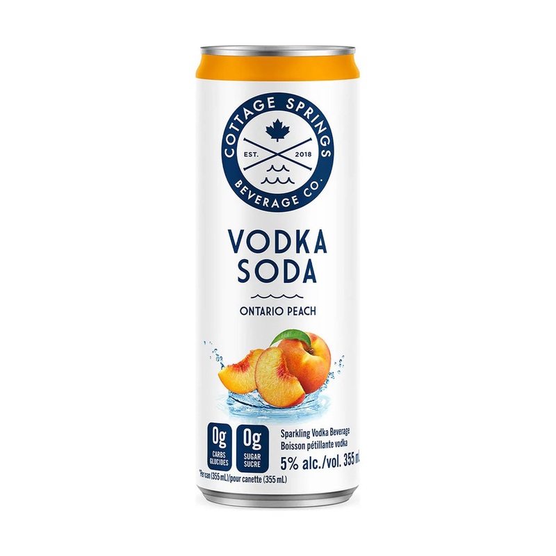 COTTAGE SPRINGS VODKA SODA PEACH 473ML CAN @ Red Deer [1040669] 473 ml