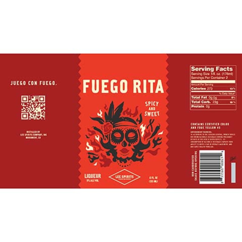 Lee Spirits Fuego Rita Liqueur 12OZ SINGLE BTL