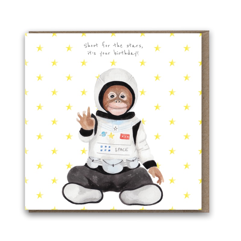 Lil Wabbit: Oliver the Astronaut Card