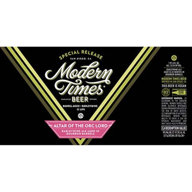 Modern Times Altar Of The Orc Lord Barleywine Ale 500ML BTL