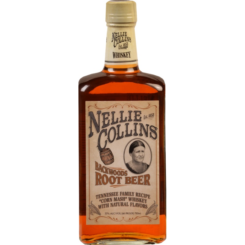 Nellie Collins Whiskey Backwoods Root Beer 750ML 750ml Bottle