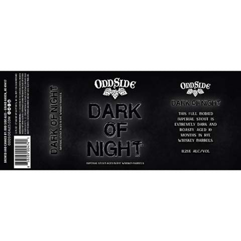 Odd Side Ales Dark Of Night Imperial Stout 12OZ SINGLE CAN