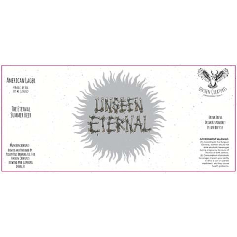 Prision Pals Unseen Eternal American Lager 12OZ SINGLE CAN