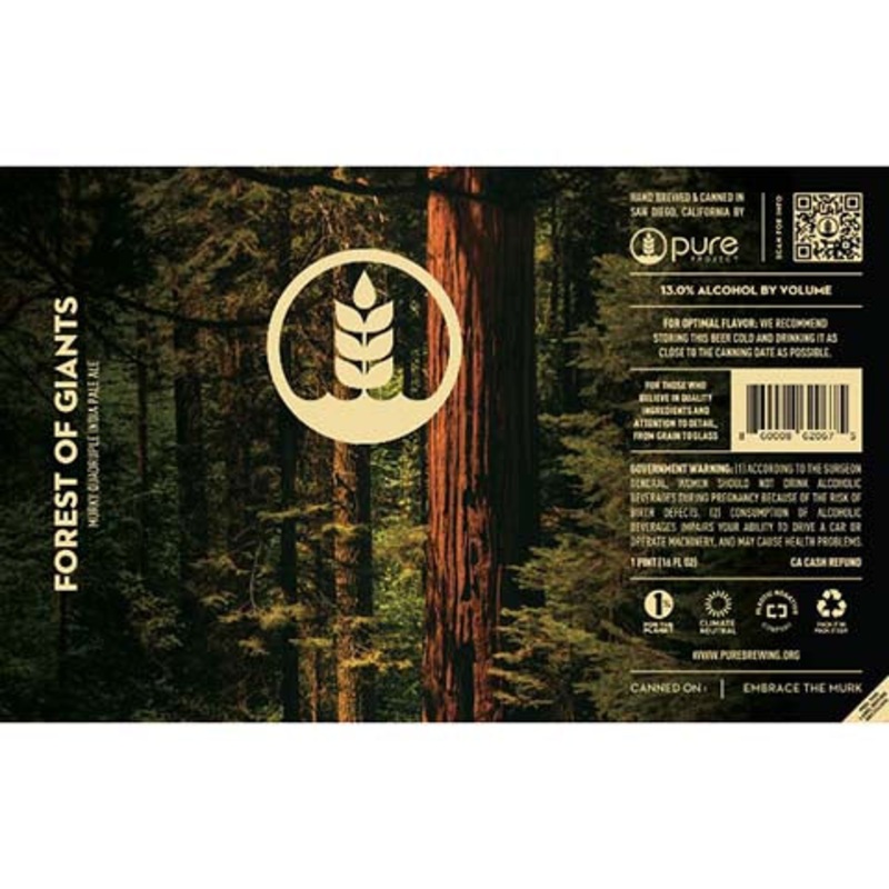 Pure Project Forest Of Giants Murky Quadruple IPA 16OZ SINGLE CAN