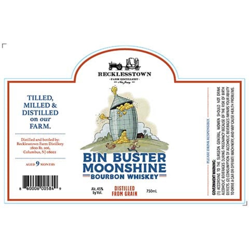 Recklesstown Bin Moonshine Bourbon Whiskey 750ML BTL