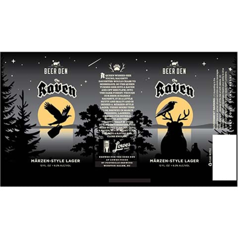 The Beer Den Raven Marzen Lager 12OZ SINGLE CAN