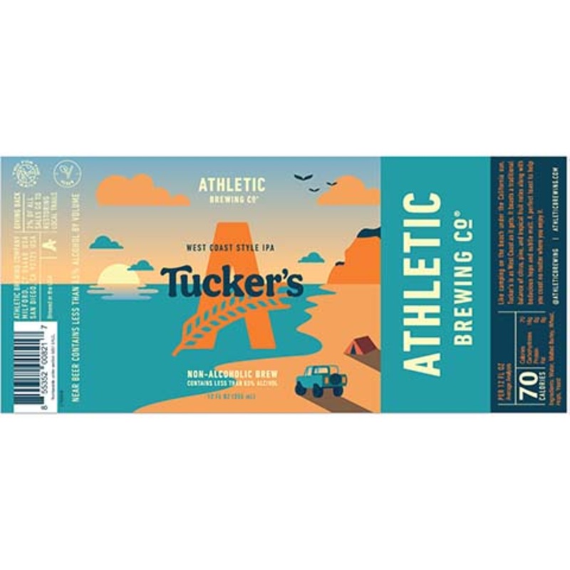 Athletic Tucker’s IPA (Non-Alcoholic) 12OZ SINGLE CAN