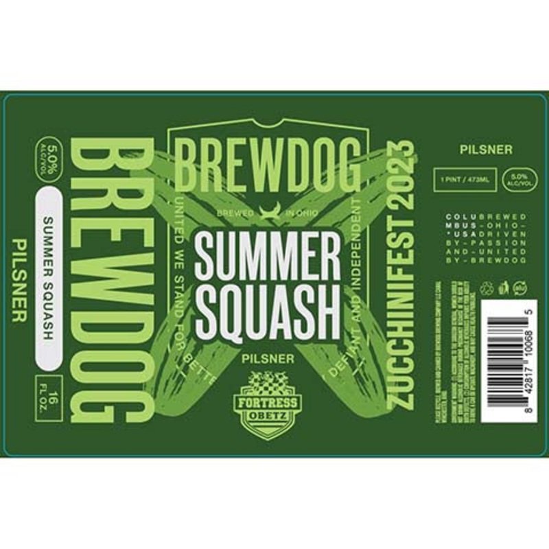 Brewdog Summer Squash Pilsner 16OZ SINGLE CAN