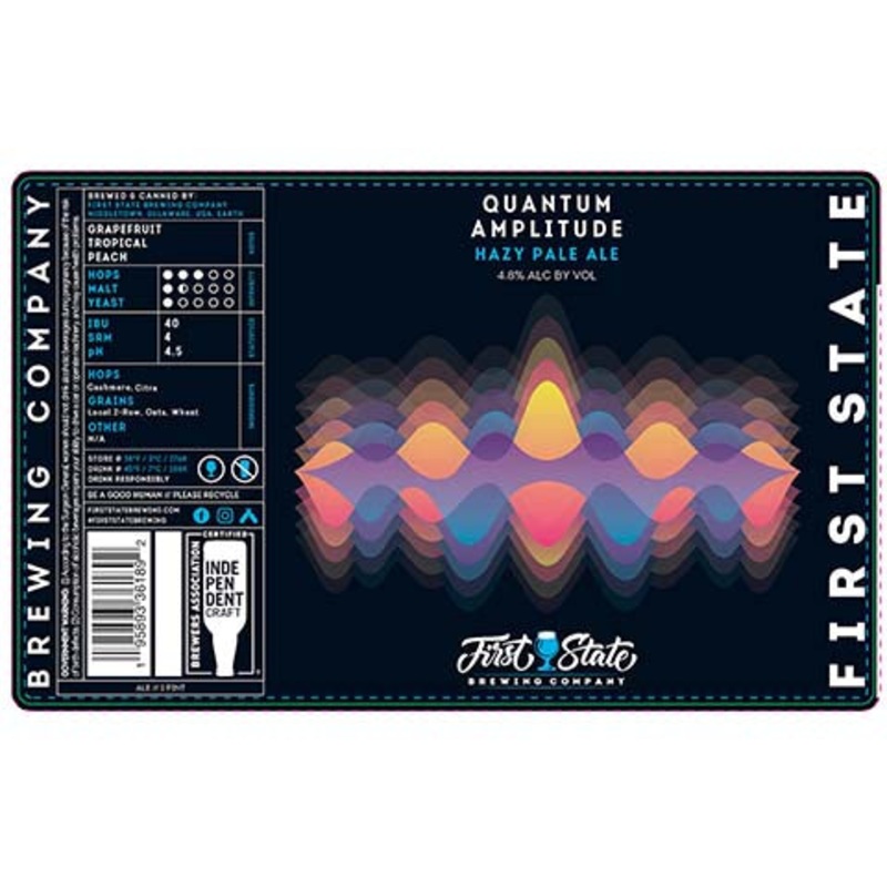 First State Quantum Amplitude Hazy Pale Ale 16OZ SINGLE CAN