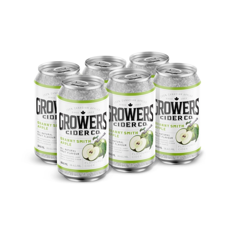 GROWERS GRANNY SMITH APPLE 355ML 6PK CAN @ Township [1004507] 2130 ml
