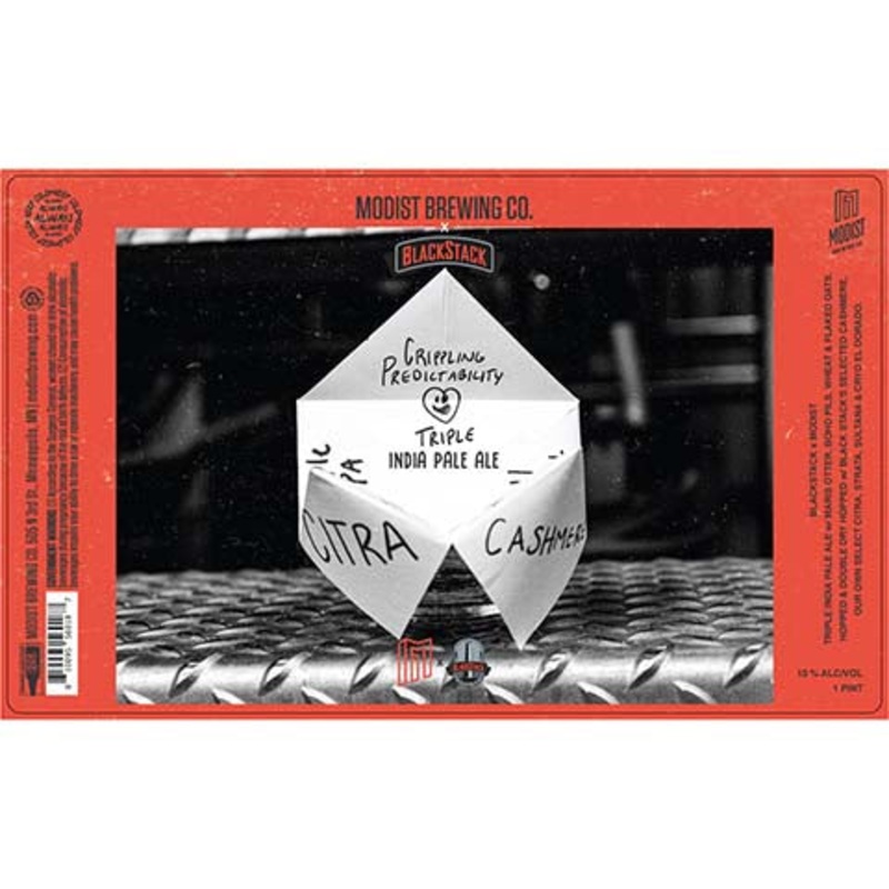 Modist Brewing Crippling Predictability TIPA 16OZ SINGLE CAN