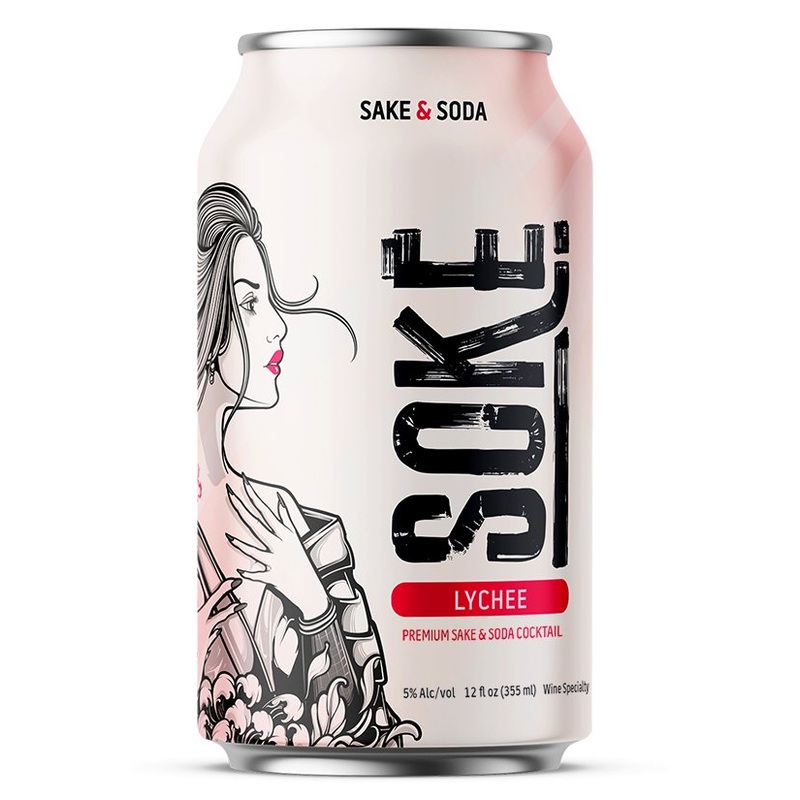 Soke Sake & Soda Lychee 4 Pack