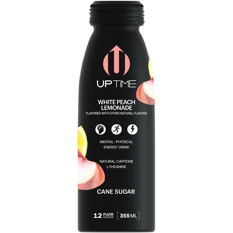 UPTIME White Peach Lemonade 12 Pack (12 oz Bottles)