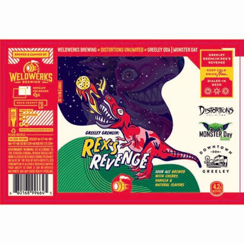 Weldwerks Greeley Gremlin Rex’s Revenge Sour Ale 16OZ SINGLE CAN
