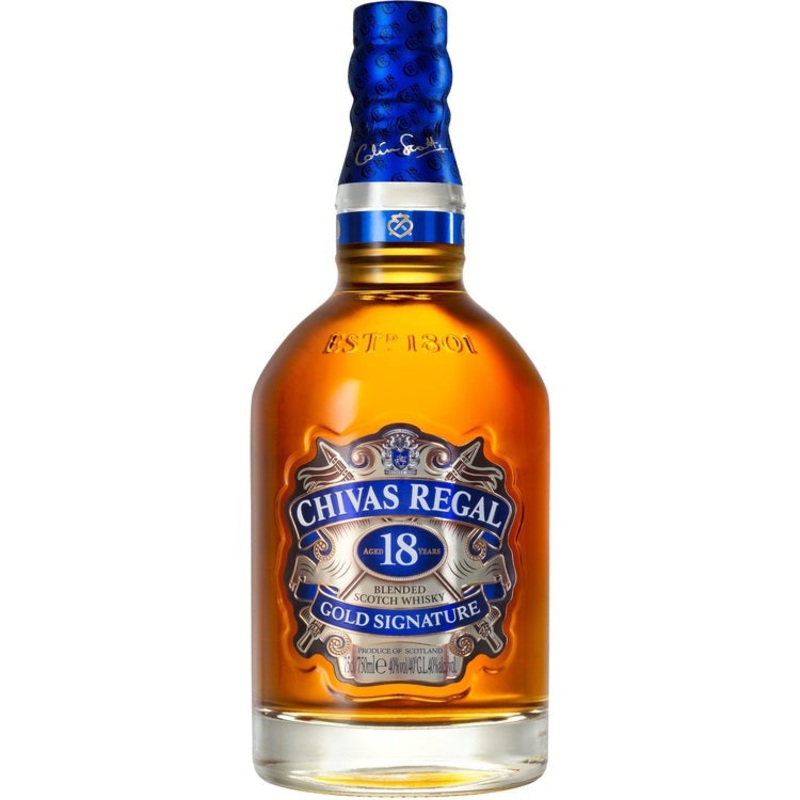 CHIVAS REGAL BLENDED SCOTCH GOLD SIGNATURE 18 YR 80 750ML 750ML