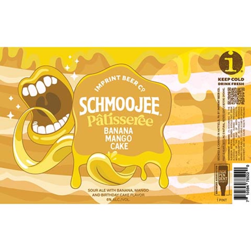 Imprint Schmoojee Patisseree Banana, Mango, Cake Sour 16OZ SINGLE CAN