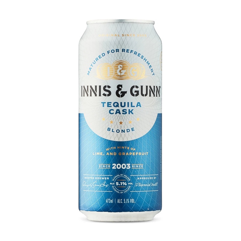 INNIS & GUNN TEQUILA CASK BLONDE 473ML CAN @ Deerfoot City [1056190] 473 ml