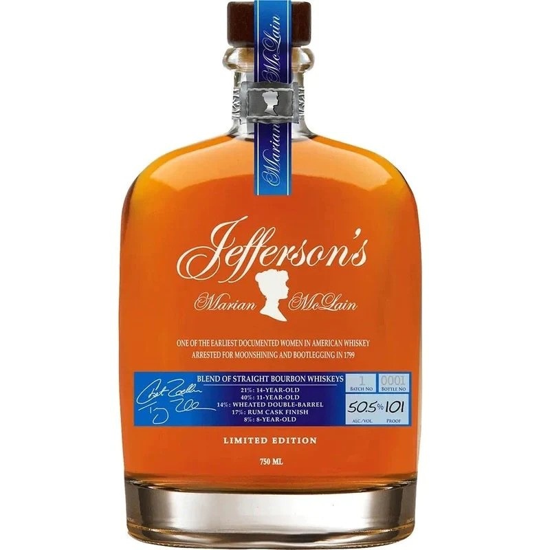 Jefferson’s ‘Marian McLain’ Blend Of Straight Bourbon Whiskeys 750ML BTL