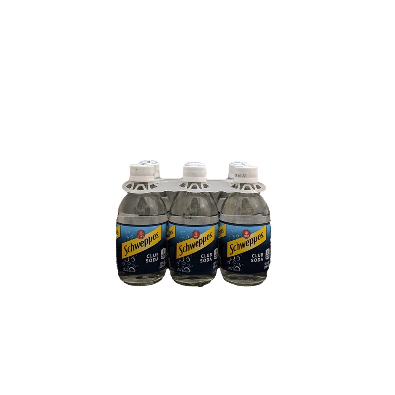Schweppes Club Soda 6 Pack Bottles