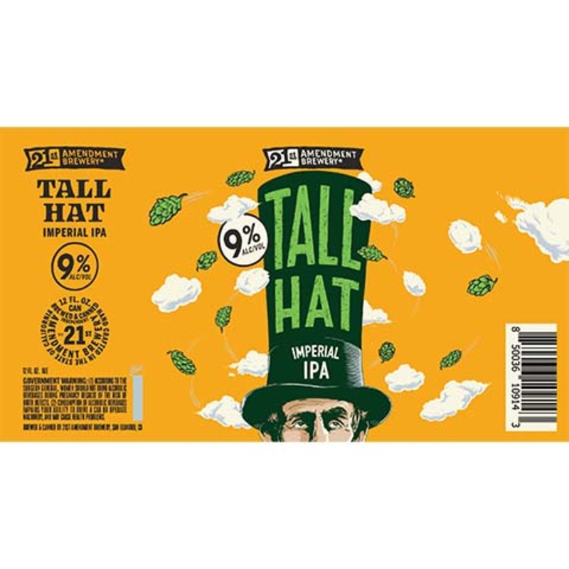 21st Amendment Tall Hat Imperial IPA 12OZ SINGLE CAN
