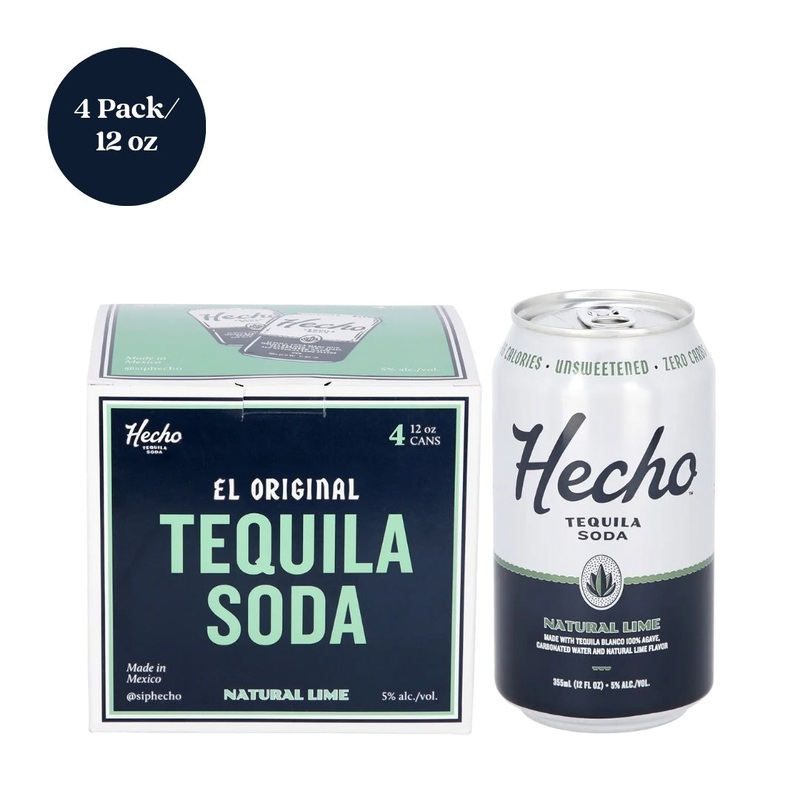 El Original Tequila Soda Lime 4pk 12 fl oz