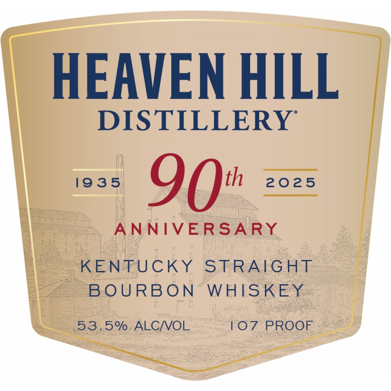 Heaven Hill 90th Anniversary Kentucky Straight Bourbon Whiskey 750ml