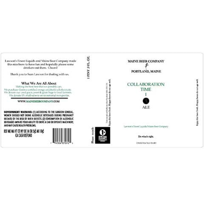 Maine Collaboration Time I Ale 500ML BTL