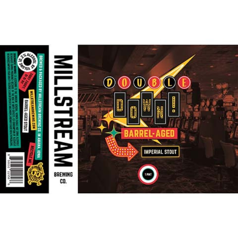 Millstream Double Down Barrel-Aged Imperial Stout 16OZ SINGLE CAN