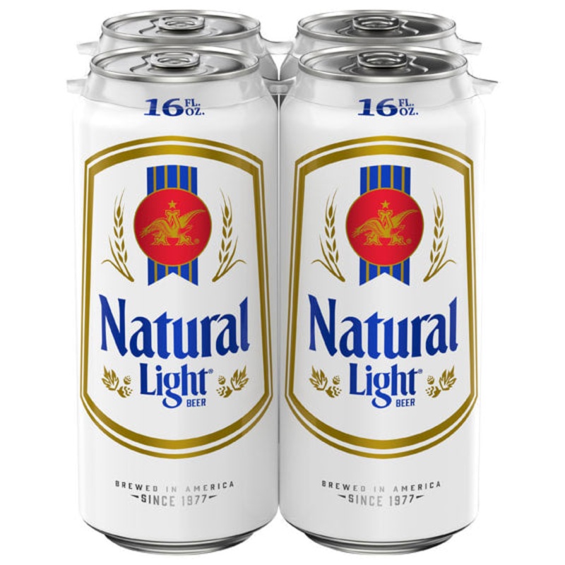 Natural Light 6x 4 Pack (16 oz Cans) (24 Pack)