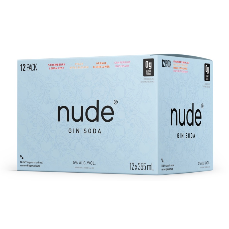 NUDE GIN SODA MIXER 355ML 12PK CAN @ MacTaggart Ridge [1025330] 4260 ml