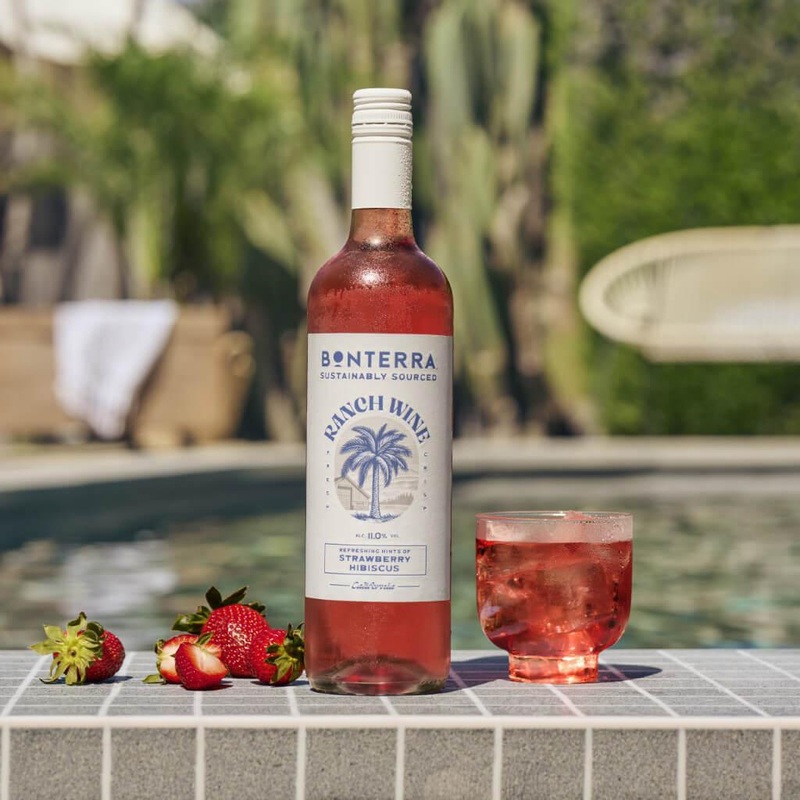 Red Wine Bonterra Ranch Wine Chillable Strawberry Hibiscus