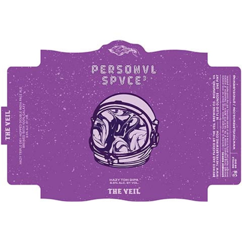 The Veil Personvl Spvce3 Hazy TDH DIPA 16OZ SINGLE CAN