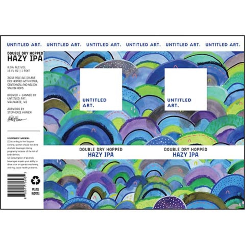Untitled Art Double Dry Hopped Hazy IPA 16OZ SINGLE CAN