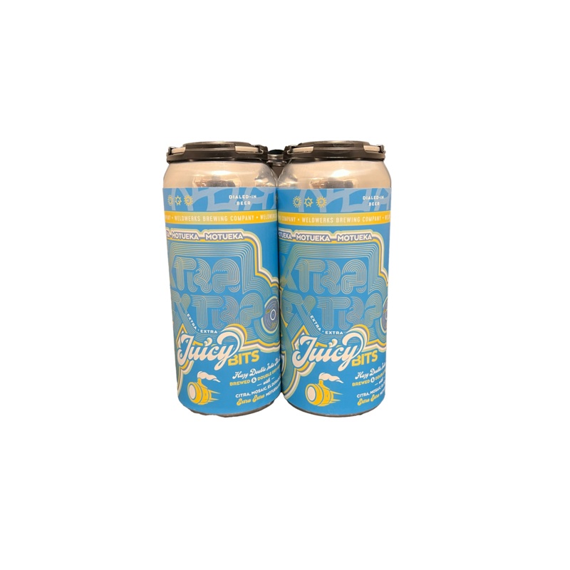 Weldwerks Motueka Extra Extra Juicy Bits Hazy DIPA 4 Pack Cans