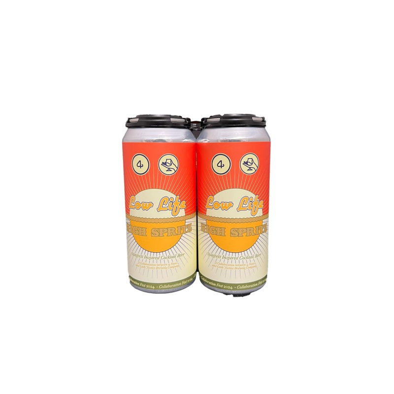 4 Noses/Lady Justice Low Life High Spritz Spaghett Inspired Cocktail Beer 4 Pack Cans