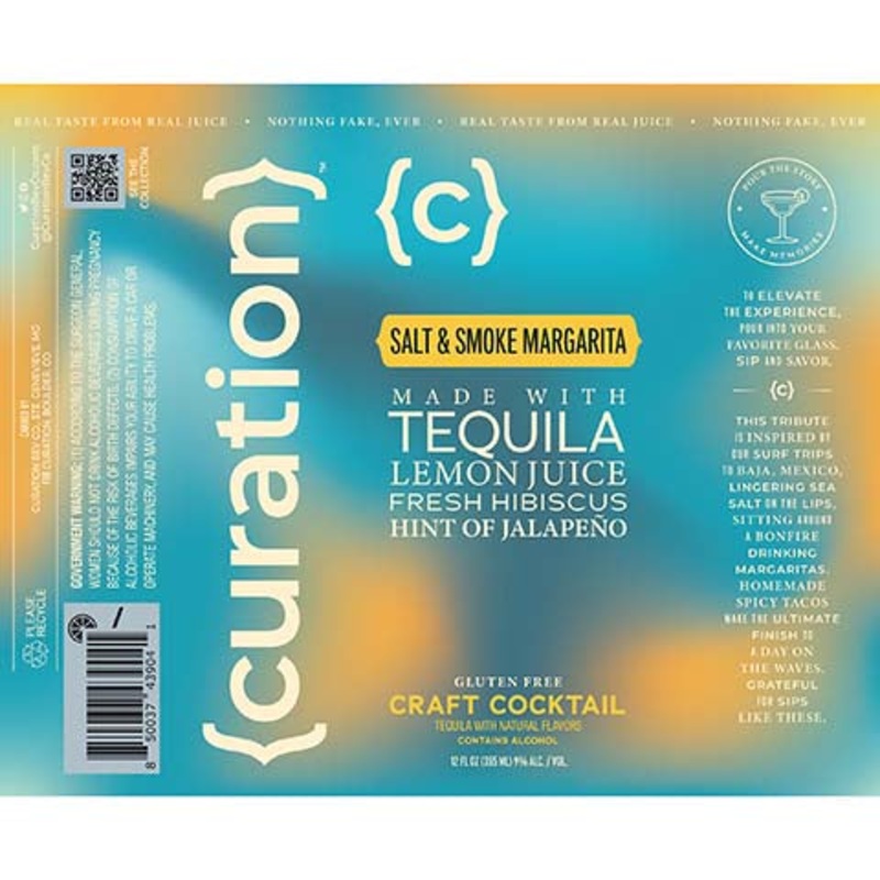 Curation Salt & Smoke Margarita 12OZ SINGLE CAN