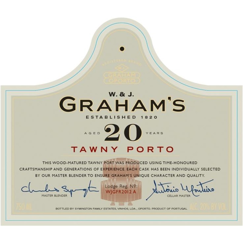 GRAHAM’S 20 YEAR OLD TAWNY PORT 375 mL