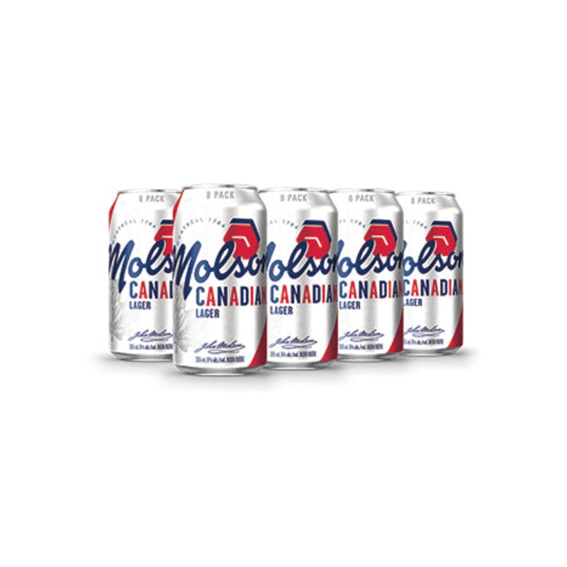 MOLSON Canadian 8 Pack Cans 355ML