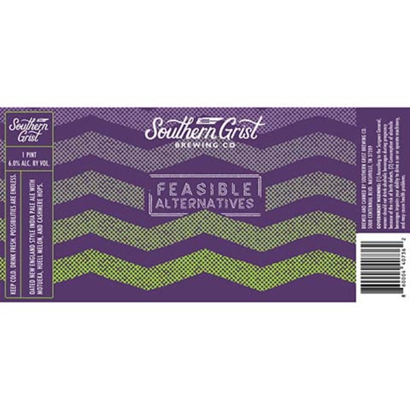 Southern Grist Feasible Alternatives Oated NEIPA 16OZ SINGLE CAN