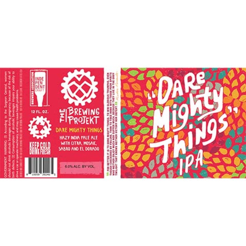 The Brewing Projekt Dare Mighty Things Hazy IPA 16OZ SINGLE CAN