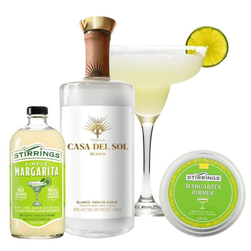 Casa Del Sol Tequila Margarita Gift Set Cheers to You