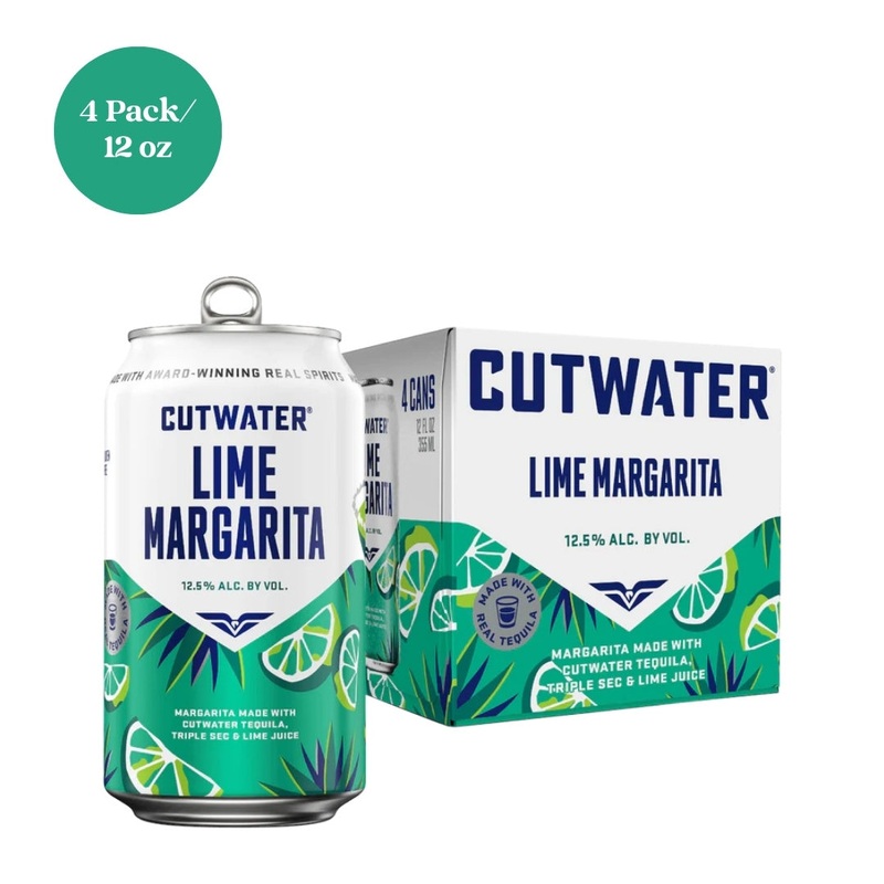Cutwater Lime Margarita Ready-to-Drink 4pk 12oz Canned Cocktails