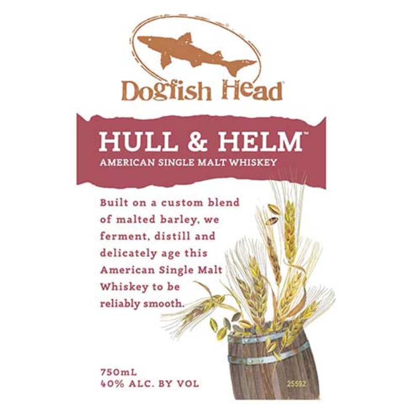Dogfish Head Hull & Helm American Single Malt Whiskey 750ML BTL
