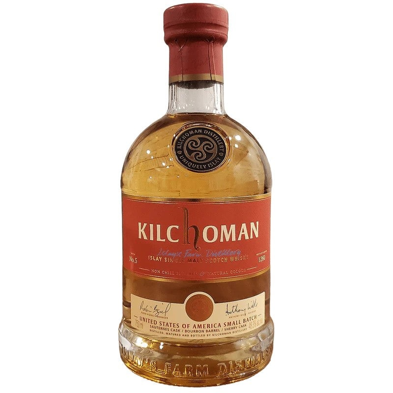 Kilchoman USA Small Batch Release No.5 Islay Single Malt Scotch Whisky 750ML BTL